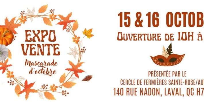 Expo Vente Mascarade d’octobre